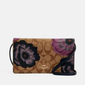 Coach Anna Foldover Crossbody In Signature Canvas